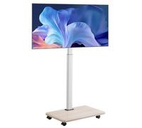 VEVOR Rolling TV Stand, Mobile TV Cart for 32-70 Inch Screens, 25° Left-Right Rotation and Height Adjustable TV Mount on Wheels, Holds up to 99 lbs for Corner, Bedroom, Outdoor, Max VESA 600x400mm