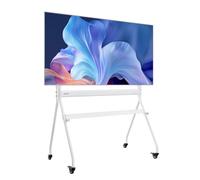 VEVOR Rolling TV Stand, Mobile TV Cart for 35-100 Inch LED/LCD/OLED Flat/Curved TVs, Portable Monitor Stand with Wheels Hold up to 198 lbs for Living Room, Bedroom, Office, Outdoor, Max VESA 800x600mm