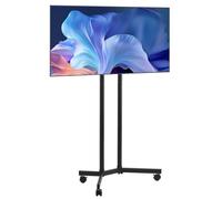 VEVOR Rolling TV Stand, Mobile TV Cart for 32-65 Inch Screens, Height Adjustable, Portable Monitor Stand with Wheels Holds up to 88 lbs for Living Room, Bedroom, Office, Outdoor, Max VESA 400x400mm