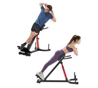 VEVOR Roman Chair Hyperextension Bench, 350 lbs Adjustable Extension Machine, Multi-Function Exercise Equipment for Glute, Hamstring, Lower Back, and