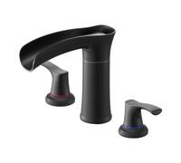 VEVOR Roman Tub Faucet, 3 Hole Waterfall Bathtub Faucet, Zinc Alloy Bath Tubs Faucets Set with 2 Handles, Roman Tub Faucets Deck Mount for Pet Washing