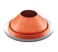 VEVOR Roof Pipe Flashing Boot, Fit Pipe OD 10" to 19", Flexible Silicone Roofing Jack Pipe Flashing, High Temp -101℉ to 437℉, Lasting Round Red Metal Base, for Chimney, Wood Stove & Outdoor Vent Pipe