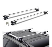 Vevor Roof Rack Cross Bars, Aluminum, Fit Raised Side Rail With Gap, 200Lbs, Adjustable With Locks, Suvs Sedans Vans