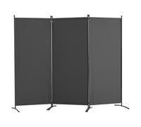 VEVOR Room Divider, 3 Panel Room Dividers and Folding Privacy Screens, Fabric Partition Room Dividers for Office, Bedroom, Dining Room, Study, Freestanding, Gray