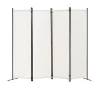 VEVOR Room Divider, 4 Panel Room Dividers and Folding Privacy Screens, Fabric Partition Room Dividers for Office, Bedroom, Dining Room, Study, Freestanding, White