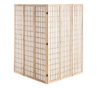 VEVOR Room Divider, 6 Panel Japanese Room Divider, Wood Folding Privacy Screen Indoor, Japanese Partition Dividers Portable Decoration Screens, for Room Separation Home Office Restaurant & Bedroom