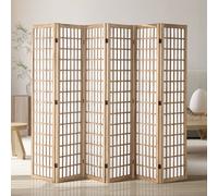 VEVOR Room Divider, 6 Panel Japanese Room Divider, Wood Folding Privacy Screen Indoor, Japanese Partition Dividers Portable Decoration Screens, for Room Separation Home Office Restaurant & Bedroom