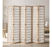 VEVOR Room Divider, 6 Panel Japanese Room Divider, Wood Folding Privacy Screen Indoor, Japanese Partition Dividers Portable Decoration Screens, for Room Separation Home Office Restaurant & Bedroom