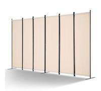 VEVOR Room Divider, 6 Panels Room Divider, Folding Privacy Screen and Portable Partition Divider for Room Separation, Freestanding Room Partitions for Office, Bedroom, Study, Beige