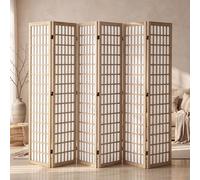 VEVOR Room Divider, 6 Panel Japanese Room Divider, Wood Folding Privacy Screen Indoor, Japanese Partition Dividers Portable Decoration Screens, for Room Separation Home Office Restaurant & Bedroom