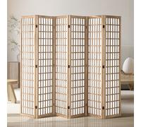 VEVOR Room Divider, 6 Panel Japanese Room Divider, Wood Folding Privacy Screen Indoor, Japanese Partition Dividers Portable Decoration Screens, for Room Separation Home Office Restaurant & Bedroom
