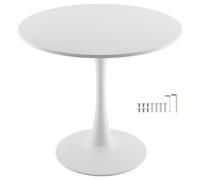 Vevor Round Dining Table, 31.5 In Wood Table For 2-4 Person, Modern Circle Furniture, Leisure Coffee Office Tables