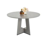 VEVOR Round Dining Table, 47 inch Wood Table for 2-4 Person, Farmhouse Circle Dinner Furniture, Rustic Leisure Tables with Thick Wooden Legs, for Home Kitchen Living Room, Grey (Only Table)