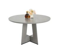 VEVOR Round Dining Table, 47 inch Wood Table for 2-4 Person, Farmhouse Circle Dinner Furniture, Rustic Leisure Tables with Thick Wooden Legs, for Home Kitchen Living Room, Grey (Only Table)