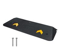 VEVOR Rubber Curb Ramp 43.7"x16"x2" Heavy Duty Kerb Driveway Threshold Ramp 15T