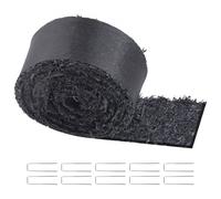 VEVOR Rubber Mulch for Landscaping, Recycled Rubber Mulch Mat 120 x 4.5 in, Permanent Rubber Pathway, Natural-Looking Black Mulch Garden Edging Border for Plants, Vegetables & Flower Garden Barrier