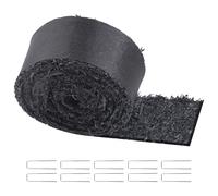 VEVOR Rubber Mulch for Landscaping, Recycled Rubber Mulch Mat 120 x 4.5 in, Permanent Rubber Pathway, Natural-Looking Black Mulch Garden Edging Border
