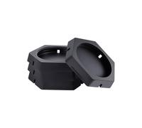 VEVOR RV Leveling Pads, 4-Pack Rubber Trailer Jack Pads, Each with 5000 lbs Capacity, Jack Stabilizer Padding with Large Surface Area, Ideal for 10" Round Feet, 5th Wheels Class A/C Motorhomes Camper