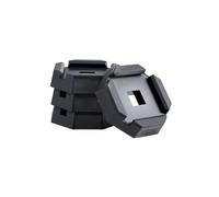 VEVOR RV Leveling Pads, 4-Pack Rubber Trailer Jack Pads, Each with 5000 lbs Capacity, Jack Stabilizer Pad with Large Surface Area, Suitable for 5.5" Square Jack Feet, 5th Wheels Class A/C Motorhomes