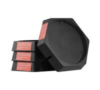 VEVOR RV Leveling Pads Permanently Attached Rubber Jack Pad 9" Round Feet 4-Pack