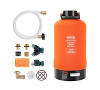 VEVOR RV Water Softener, 16,000 Grain Portable Water Softener, with 3/4" Brass Fittings and 42" Hose, Soften Hard Water Filter System for RVs, Trailers, Boats, Mobile Car Washing, Pressure Washing