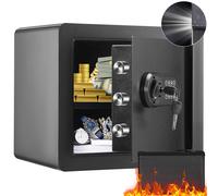 VEVOR Safe 1.2 Cubic Feet Home Safe Steel for Cash Gold 15.8x11.8x13.8 inch