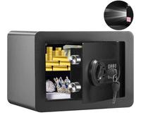 VEVOR Safe, 14.2 L Home Safe, Steel Security Safe with Digital Keypad and 2 Keys, Wall-Mounted Cabinet Safe Protect Cash, Gold, Jewelry, Documents for