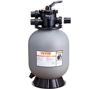 VEVOR Sand Filter, 16-inch, Up to 35 GPM Flow Rate, Above Inground Swimming Pool Sand Filter System with 7-Way Multi-Port Valve, Filter, Backwash,