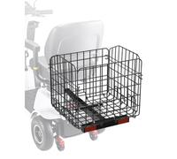 VEVOR Scooter Rear Basket, Folding Metal Wire Basket, Heavy Duty & Spacious Cargo Basket, Works with 1-inch Receiver, Compatible with Most Golden, Dri