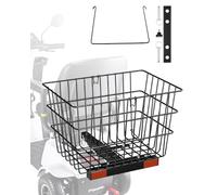 VEVOR Scooter Rear Basket, Heavy Duty Metal Wire Basket with Handle, Spacious Cargo Basket, Works with 1-inch Receiver, Compatible with Most Golden, Drive & Pride Mobility Scooter