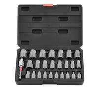VEVOR Screw Extractor Set, 27 Pieces Hex Head Multi-Spline Easy Out Bolt
