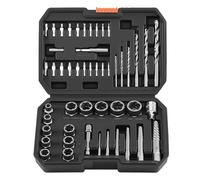 VEVOR Screw Extractor Set with Drill Bits, 49 Pieces, Easy Out Nut Bolt