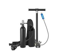 VEVOR Scuba Tank, 1L Portable Diving Tank, Diving Oxygen Cylinder Support 15-20 Minutes Underwater Breathing, 98.43 ft Diving Depth, Refillable Snorkel Air Tank with Pump for Underwater Exploration