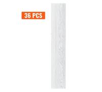 Vevor Self Adhesive Vinyl Floor Tiles 36 X 6 Inch, 36 Tiles 2.5mm Thick Peel & Stick, Light Gray Wood Grain Diy Flooring