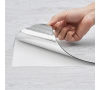 VEVOR Self Adhesive Vinyl Floor Tiles 390 x 23.6 inch, 1.5mm Thick Peel & Stick, Light Gray Wood Grain DIY Flooring for Kitchen, Dining Room, Bedrooms
