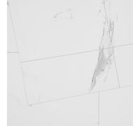 VEVOR Self Adhesive Vinyl Floor Tiles 390 x 23.6 inch, 1.5mm Thick Peel & Stick, White Marble Texture DIY Flooring for Kitchen, Dining Room, Bedrooms