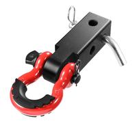 VEVOR Shackle Hitch Receiver 2", 65900 lbs Breaking Strength, D Ring Shackle with Trailer Hitch Lock Pin, Heavy Duty Towing Accessories for Trucks, Jeeps, Off-Road Vehicle Recovery, Aluminum Alloy
