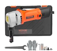 VEVOR Sheet Metal Nibbler, 550W, 2200 RPM Speed, 360 Degree Rotation Electric Nibbler Metal Cutter, Lightweight, Straight Curve and Circle Cutting for Stainless Steel, Aluminum, Plastic, Wood Board