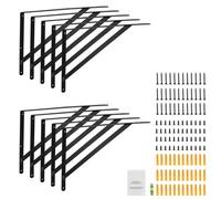 Shelf Bracket Heavy Duty 12 x 8 in 10 Pcs Floating Shelf Brackets Triangle