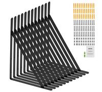 VEVOR Shelf Bracket 18 x 12in 12Pcs Heavy Duty Floating Shelf Brackets Triangle