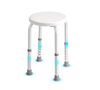 VEVOR Shower Chair for Inside Shower, Adjustable Height Shower Stool, Non-Slip Bench Bathtub Seat Stool for Elderly Disabled Adults Handicap, 136.1 kg Capacity