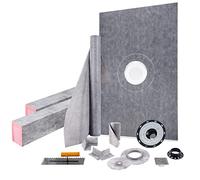 VEVOR Waterproofing Shower Kit Shower Kit Tray 48''x72'' with Central Drain PVC