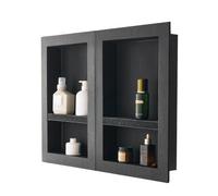 VEVOR Shower Niche 40.6 x 61+40.6 x 61 cm Recessed Wall Organizer Bathroom