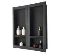 VEVOR Shower Niche 40.6 x 81.3 + 40.6 x 81.3 cm Recessed Wall Shelf Bathroom