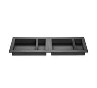 Vevor Shower Niche, 40.6X61.0Cm+40.6X61.0Cm Recessed Wall Niche With Movable Shelf, Black