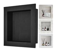 VEVOR Shower Niche Ready for Tile 40.64 x 40.64 cm, Single Shelf Organizer, Square Corners Wall-inserted Niche Recessed, Sealed Protection Modern Soap