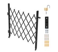 Vevor Single Folding Security Gate, Lockable Scissor Gate With Swivel Casters, Gate 43.31 X 51.57 In (W X H)