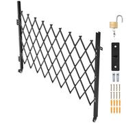 Vevor Single Folding Security Gate, Lockable Scissor Gate With Swivel Casters, Gate 74.80 X 51.57 In (W X H)