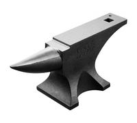 VEVOR Single Horn Anvil, 110lbs Cast Steel Anvil, High Hardness Rugged Round Horn Anvil for Blacksmiths, with Large Countertop and Stable Base, Metal