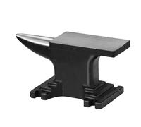 VEVOR Single Horn Anvil 9 Lbs Cast Steel Anvil High Hardness Rugged Round Horn Anvil Blacksmith Compact Design and Stable Base Forge Tools and Eq